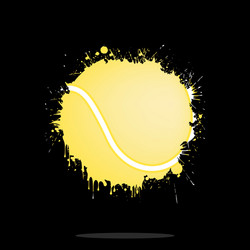 background abstract tennis ball from blots vector