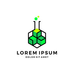 crypto blockchain lab cryptocurrency bitcoin vector image