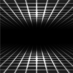 Infinite Grid Space vector image