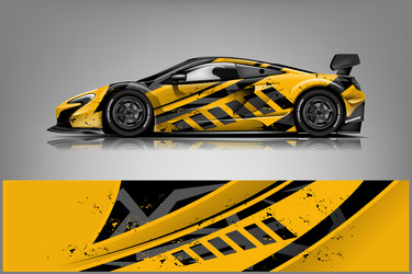 Racing Car Wrap Pattern Vector Image