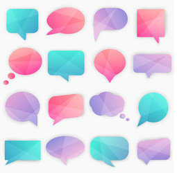 Speech bubbles vector