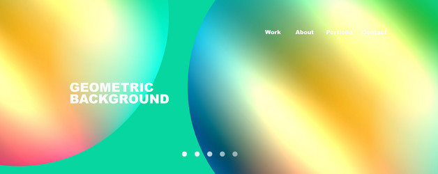 trendy simple circle gradient abstract background vector image