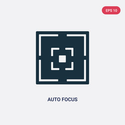 two color auto focus icon from user interface vector image