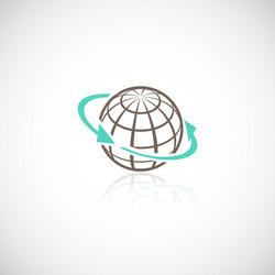 Global Connection Sphere vector image