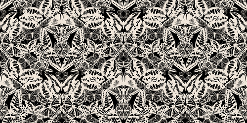 seamless pattern from various colored vector image