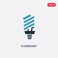 two color fluorescent icon from user interface vector image