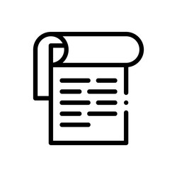 notebook icon thin linear style design isolated vector image