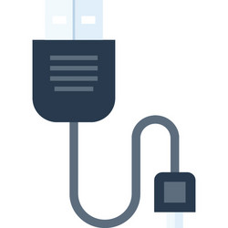plug-in flat web icon concept vector image