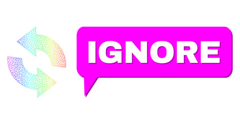 rainbow network gradient refresh icon and ignore vector image