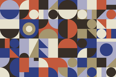 simple geometric pattern design with basic vector image