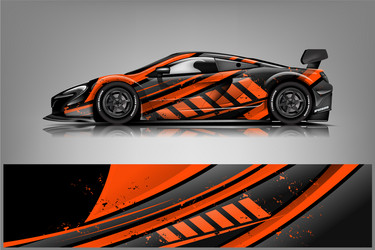 sport car racing wrap design Vector Image