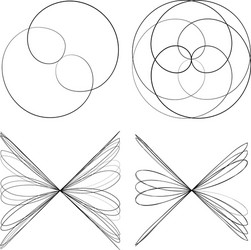 abstract geometric lineart lines design element vector image