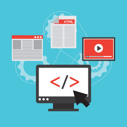 programming language vector image