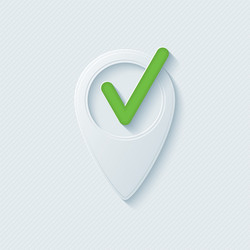 Checkmark Pointer Icon vector image