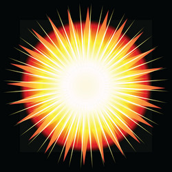 Dynamic Flame Burst vector image