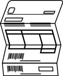 Invoice sheet document vector