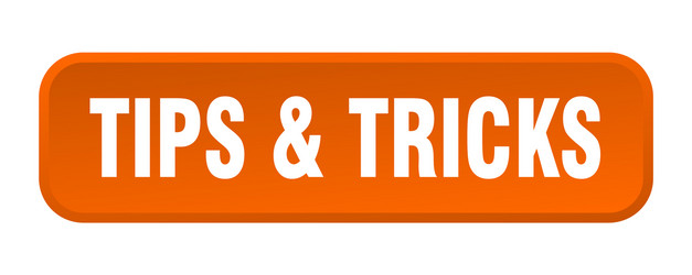 tips tricks button square 3d push vector image