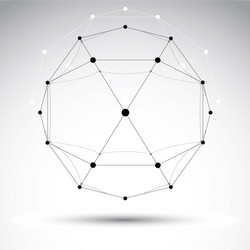Abstract 3D Mesh Geometric Object vector image