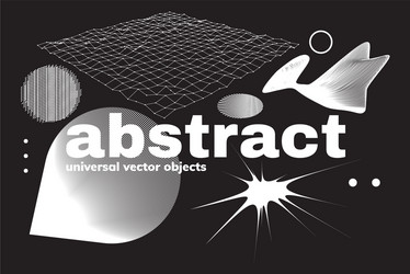 abstract geometric shapes set transition effect vector image