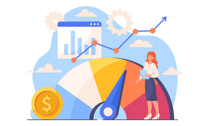 Benchmarking business concept vector