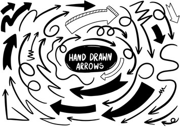 Hand drawn doodle design elements Royalty Free Vector Image