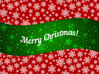 Merry christmas theme banner wit snowflake vector