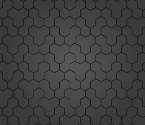 seamless abstract pattern with hexagons vector image