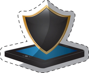 digital or internet securityicon image vector image