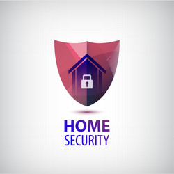 Colorful shield logo design Royalty Free Vector Image