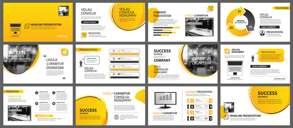 presentation and slide layout background design vector image