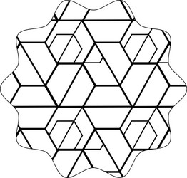 star with pattern graphic shapes background design vector image