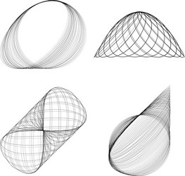 abstract geometric lineart lines design element vector image