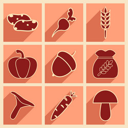 flat with shadow concept and mobile application vector image