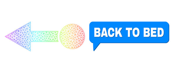 Spectrum mesh gradient pull left icon and back vector