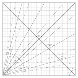 complex combination of dotted lines and angles vector image