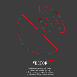 gpsflat modern web button and space for your text vector image