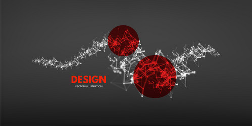 Complex 3D Connection Structure vector image