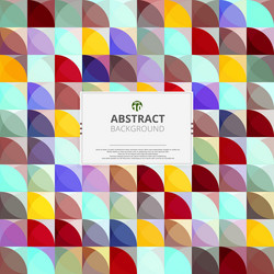 Geometrical of modern pattern round with colorful vector