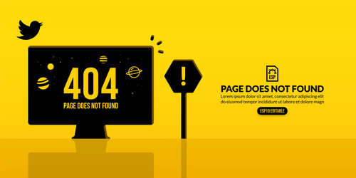 lost connection background 404 error page vector image