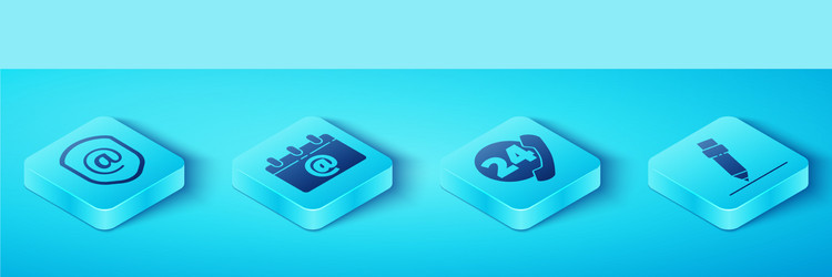 set isometric shield with mail and e-mail vector image