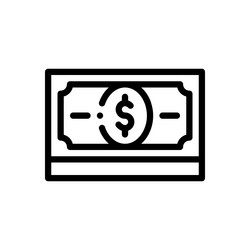 notes icon thin linear style design isolated vector image
