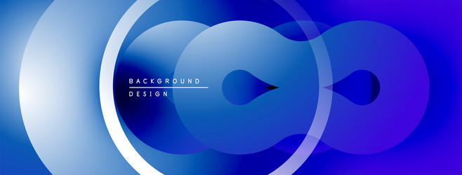 abstract blue design features overlapping circles vector image