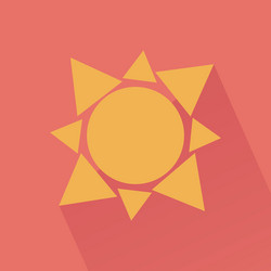 abstract summer object on a special background vector image