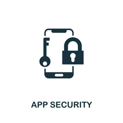 app security icon simple element from vector image