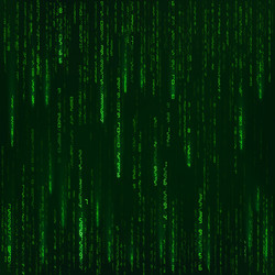 background in a matrix style green random numbers vector image
