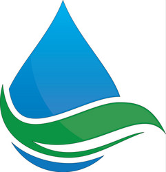 Water drop bio ecology logo image Royalty Free Vector Image