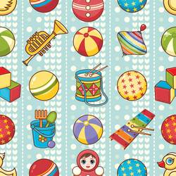 child toy seamless pattern design element vector image