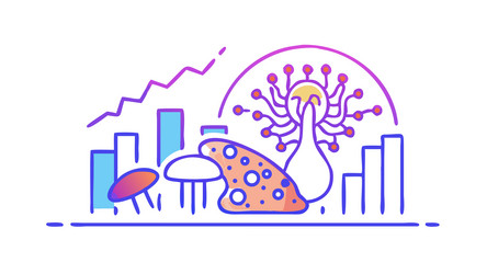 digital mind growth data-driven innovation ai vector image