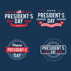 Happy Presidents Day Phrases Vector Image