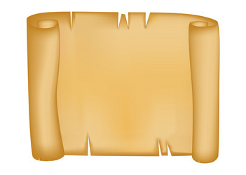 paper scroll isolated on white background empty vector image